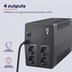 ДБЖ Trust Paxxon 1000VA Uninterruptible Power Supply (UPS) (TR23504) - зображення 11