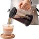Кофеварка CLITON Glass French Press с фильтром-корзиной, домашняя кофемашина с фильтром для заваривания кофе методом пуровер. - изображение 2