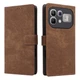 Чехол - книга Velvet Leather Case для Infinix Note 60 / 60 Pro с магнитным креплением brown - изображение 1