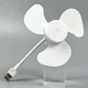 Вентилятор Mini Fan F017 с гибким шнуром, питание от USB (18 см), белый (0075) - зображення 2