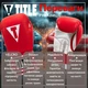 Боксерские перчатки TITLE Boxing Pro Style Leather Gloves3.0 Red/White 14 oz (бинты 4м. в комплекте) - изображение 3