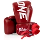 Боксерские перчатки Fairtex BGV1-ONE (натуральная кожа) Red 12 унций (бинты в комплекте) - изображение 1