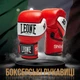 Боксерские перчатки Leone GN047 SHOCK Red 12 унций (бинты 4 м. в комплекте) - изображение 2