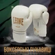 Боксерские перчатки Leone GN059W White/Gold 16 унций (капу в комплекте) - изображение 2