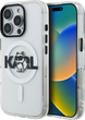 Etui plecki Karl Lagerfeld IML Choupette Sketch Logo MagSafe do Apple iPhone 16 Pro Transparent (KLHMP16LHGCHGKBT) - obraz 1