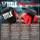 Боксерские перчатки TITLE Boxing Dynamic Strike Black/Red 12 oz (бинты 4м. в комплекте) - изображение 3