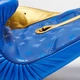 Боксерские перчатки Leone GN220 DNA Blue 16 унций (бинты 4 м. в комплекте) - изображение 8