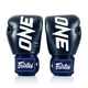 Боксерские перчатки Fairtex BGV1-ONE (натуральная кожа) Blue 14 унций (бинты в комплекте) - изображение 5