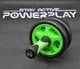 Ролик для преса подвійний PowerPlay Dual-Core Ab Wheel 4327 чорно-зелений (PP_4327_Black/Green) - изображение 7