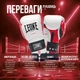 Боксерские перчатки Leone GN113 IL TECNICO N3 White 10 унций (бинты 4 м. в комплекте) - изображение 3