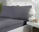 Турецкая простынь на резинке First Choice 160х200х30 + 2 наволочки 50х70 сатин Quick Silver - изображение 1