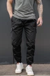 Чоловічі Трикотажні Штани Карго Without Bayraktar27 4XL Black - зображення 2