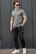 Чоловічі Трикотажні Штани Карго Without Bayraktar27 4XL Black - зображення 3