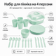 Набор для пикника на 4 персоны, 26 предметов, Зеленый (108-GREEN) - изображение 2