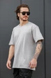 Чоловіча Бавовняна Оверсайз Футболка Without Greatest L/XL Light Gray - зображення 1