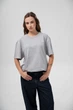 Жіноча Бавовняна Оверсайз Футболка Without Greatest L/XL Light Gray - зображення 3