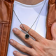 Квадратний мінімалістичний чоловічий кулон підвіска з ланцюжком Square Minimalist на шию з медичної сталі - зображення 6