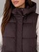 Жилетка женская Lady Yep 7015-2 с капюшоном средняя длина 46 коричневая - изображение 5