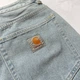 Джинсові шорти Carhartt блакитні 36 - зображення 4