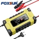 Зарядное устройство автомобильное 12V/24V Foxsur FBC122410E Автоматическое импульсное с функцией восстановления Yellow (19432) - изображение 3