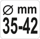 Съемник шарнира рулевой рейки YATO 35-42 мм квадрат 1/2" YT-06160 - изображение 4