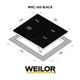 Поверхня склокерамічна WEILOR WHC 655 BLACK - изображение 2