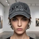Кепка для парня и девушки New York унисекс винтажный хлопчатобумажный 56-60 см, бейсболка солнцезащитная легкая проветриваемая унисекс Серый - изображение 6