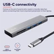 Швидкісний концентратор та кардрідер USB-C Halyx Trust Fast USB-C Hub&Card reader (TR24191) - изображение 6