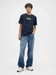 Футболка хлопковая мужская GAP 739316323 L Синяя (1159865351) - изображение 3