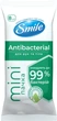 Упаковка влажных салфеток Smile Mini Antibacterial с соком подорожника 6 пачек по 8 шт (42213247) - изображение 2