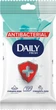 Упаковка влажных салфеток Daily Fresh антибактериальные 7 пачек по 15 шт (42228052) - изображение 2