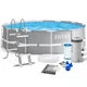 Каркасный бассейн Intex 26718FS Prism Frame Premium Pool 366×122 см с насосом 3785 л/ч и лестницей 122 см (IND-26718FS) - изображение 1