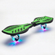 Рипстик роллерсерф со светящимися колесами и алюминиевой рамой SP-Sport Ripstik 4711 Green-Black - изображение 4