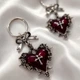 Сережки Червоне серце з хрестом - зображення 7