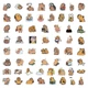Стікери капібари 120 шт, Capybara Stickers - зображення 3