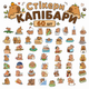 Стікери капібари 60 шт, Capybara Stickers 01 - зображення 1