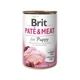 Вологий корм Brit Care Paté & Meat для цуценят усіх порід, з куркою та індичкою, 400 г - изображение 1