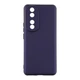 Чехол силиконовый с защитой камеры для Honor 90, фиолетовый - изображение 1