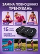 Віброплатформа для схуднення та тренувань масажер з пультом еспандерами Hausland вібраційний тренажер для фітнесу схуднення платформа з дисплеєм 5 програм чорний + фінтес резинки в комплекті (02720121) - зображення 3
