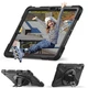 Протиударний чохол X-CASE з підставкою 360° та ремінцем для Samsung Galaxy Tab S9 FE 10.9" / Tab S9 11" (SM-X510, SM-X516, SM-X710, SM-X716) Чорний - зображення 6