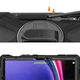 Противоударный чехол X-CASE с подставкой 360° и ремешком для Samsung Galaxy Tab S10 FE 10.9" (5G SM-X526 / Wi-Fi SM-X520) Чёрный - изображение 12
