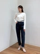 Женское боди AIRism UNIQLO с длинным рукавом 1160042939 (Молочный L) - изображение 5