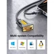 Кабель для передачі даних USB to COM M 2.0m DB9 RS-232 CR104 black Ugreen (20222) - зображення 9