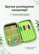 Зеленый пенал Minecraft крипер твердый пенал-книжка майнкрафт на замке для школы и школьных предметов 22х15х4 см (DB60197D41) - изображение 4