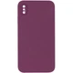 Чохол Silk Square Full Camera Protective (AA) NO LOGO для Apple iPhone X / XS (5.8") Бордовий / Maroon - 00000072151_4 - изображение 1