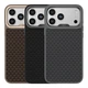 Чохол Premium Kajsa Glamorous Collection Pyramid Pattern with MagSafe для iPhone 17 Pro Max Desert Gold O-Ring - изображение 2