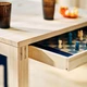Стіл і 2 складні стільці ІКЕА IKEA PS 2026 70x70 см чорний червоний (s19634375) - изображение 4