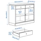 Креденс ІКЕА TONSTAD 121x47x90 см Коричнева морилка на дубовій фанері (40489296) - зображення 5