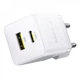 Сетевое зарядное устройство Baseus Palm Fast Charger 20W Type-C+USB White (P10111608213-00) - изображение 3