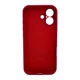 Чохол Premium для смартфона Silicone Full Case AA Camera Protect for Apple iPhone 17 21,Rose Red (FullAAi17-21) - зображення 3